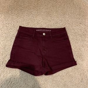 American Eagle Jean Shorts Hi-Rise Shortie ~ Size 4